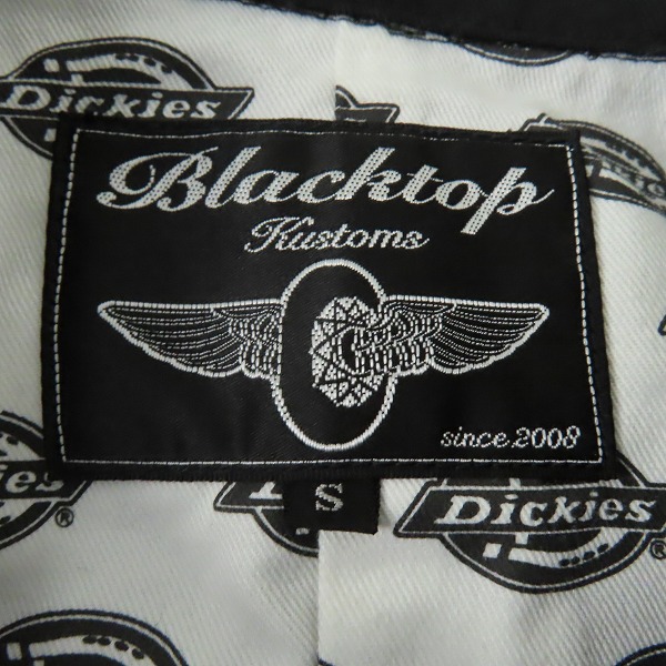 実際に弊社で買取させて頂いたBLACKTOP KUSTOMS×Dickies/ブラックトップ カスタムズ×ディッキーズ オールインワン/つなぎ BK09FW-B10A /Sの画像 2枚目