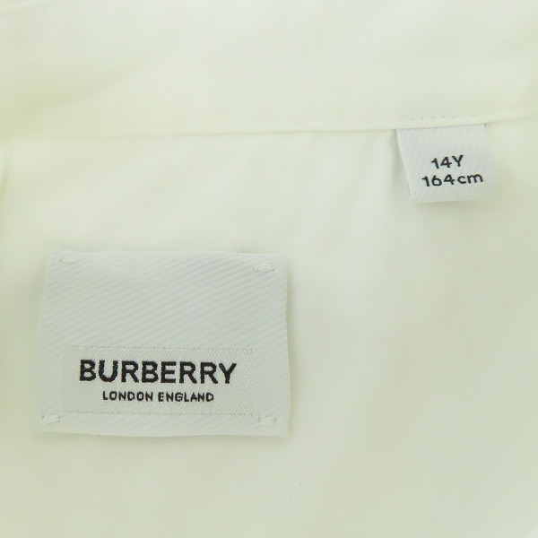 実際に弊社で買取させて頂いたBURBERRY/バーバリー ストライプパターンコットンシャツ 8030103/14Y 164cmの画像 2枚目