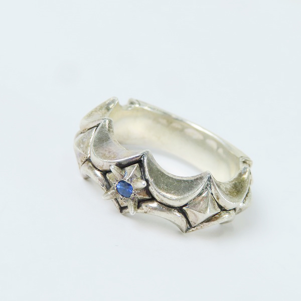 実際に弊社で買取させて頂いたBloody Mary/ブラッディーマリー カラペスリング w/1サファイア 21号