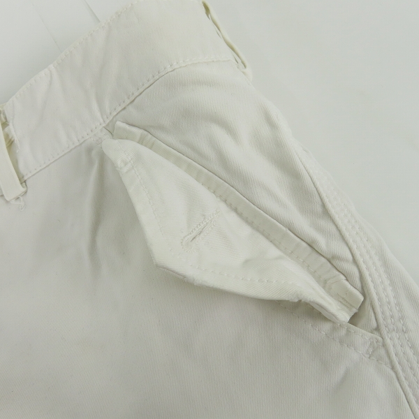 実際に弊社で買取させて頂いたHYDROGEN/ハイドロゲン ハーフ カーゴパンツ ホワイト 38の画像 7枚目