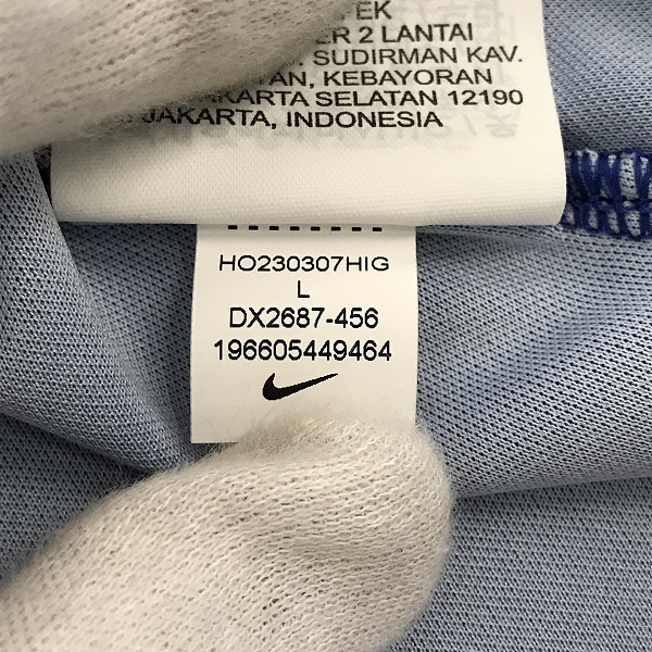 実際に弊社で買取させて頂いたNIKE/ナイキ FCバルセロナ 23/24 レプリカユニフォーム ホーム DX2687-456/Lの画像 5枚目