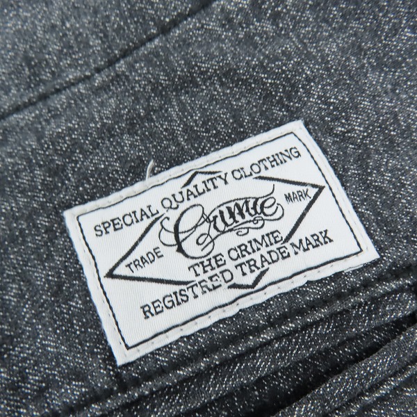 実際に弊社で買取させて頂いたCRIME/クライミー ワークパンツ グレー系/34の画像 2枚目