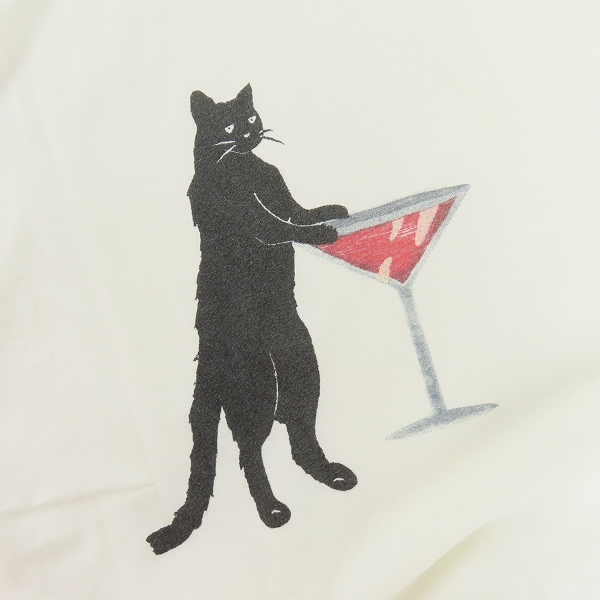 実際に弊社で買取させて頂いた【JPタグ】SAINT LAURENT PARIS/サンローランパリ Black Martini Cat 半袖Tシャツ 482458/XSの画像 6枚目