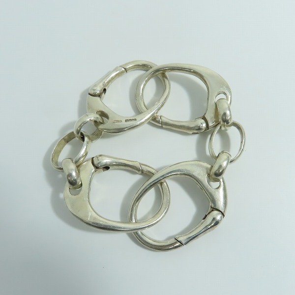 実際に弊社で買取させて頂いた【ギャラ付き】CRAZY PIG/クレイジーピッグ ラージハンドカフリンクブレスレットの画像 1枚目