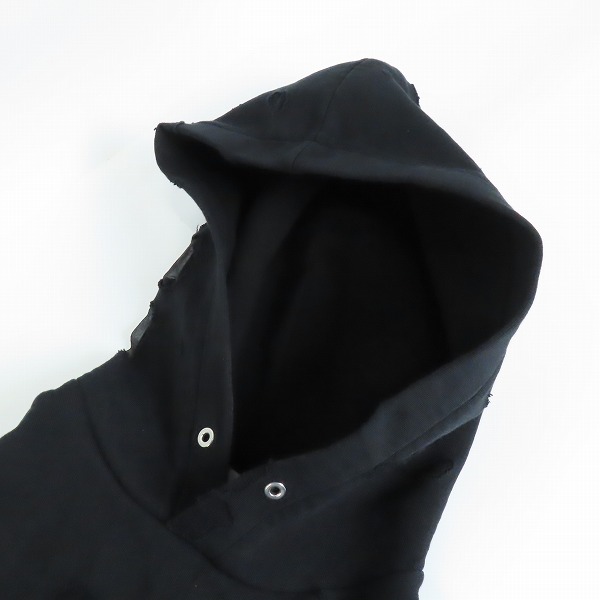 実際に弊社で買取させて頂いた【JPタグ】GIVENCHY/ジバンシイ 18SS Destroyed hoodie ロゴプリントデストロイクラッシュパーカー BM703A3Y0S/Lの画像 5枚目