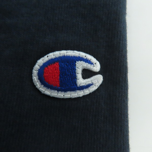 実際に弊社で買取させて頂いた【未使用】Champion/チャンピオン 7分丈カットソー ネイビー USA製 Mの画像 4枚目