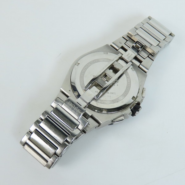 実際に弊社で買取させて頂いた【ジャンク】HUGO BOSS/ヒューゴボス クロノグラフ クォーツ 腕時計 HB-280の画像 3枚目