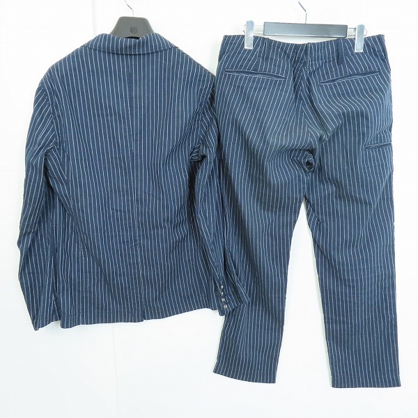 実際に弊社で買取させて頂いたNIGOLD by UNITED ARROWS/ニゴールド ユナイテッドアローズ リネン混ストライプジャケット/パンツ セットアップ/Mの画像 1枚目