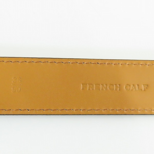 実際に弊社で買取させて頂いたUNITED ARROWS/ユナイテッドアローズ FRENCH CALF レザーベルト 36/90の画像 4枚目