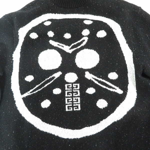 実際に弊社で買取させて頂いたGivenchy/ジバンシィ Black Chito Edition Hockey Mask Crewneck Sweater ニット BM90GY4Y9A/Sの画像 7枚目