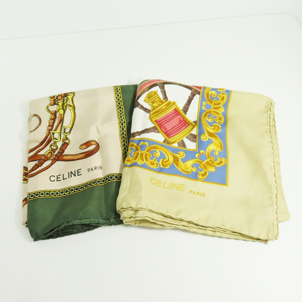 実際に弊社で買取させて頂いたCELINE/セリーヌ スカーフ 2点セット