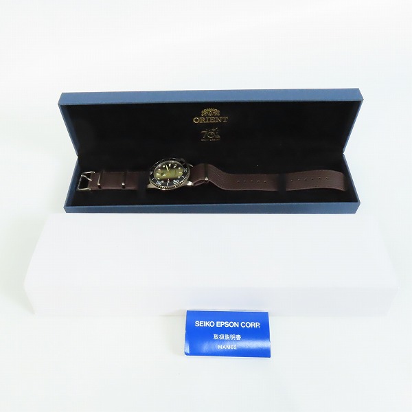 実際に弊社で買取させて頂いたORIENT/オリエント 70th Anniversary/70周年記念 アナログ ウォッチ 自動巻 腕時計 F672-UAL0の画像 5枚目