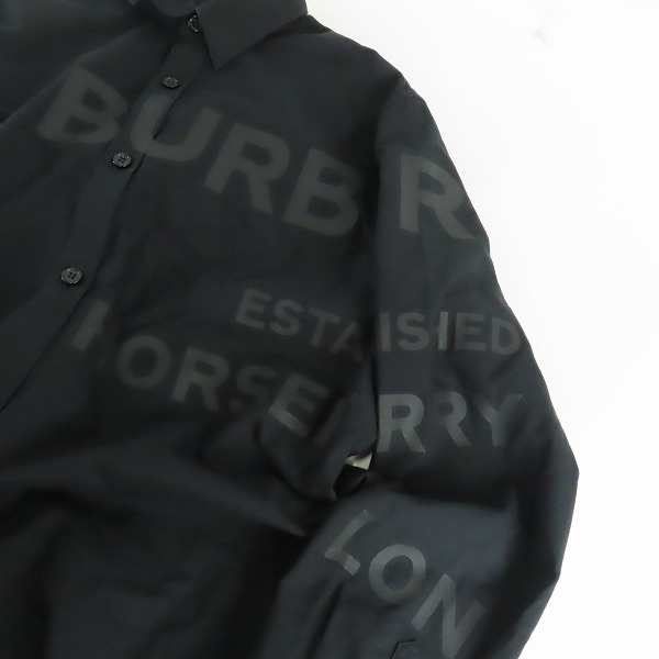 実際に弊社で買取させて頂いた【JPタグ】BURBERRY/バーバリー ロゴ ホースフェリー プリント コットン シャツ 8029347/Mの画像 5枚目