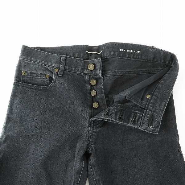 実際に弊社で買取させて頂いたSAINT LAURENT PARIS/サンローランパリ デニム スキニー パンツ 355531 Y859F/30の画像 3枚目