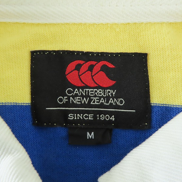 実際に弊社で買取させて頂いたCANTERBURY/カンタベリー ラグビーシャツ 半袖/Mの画像 2枚目