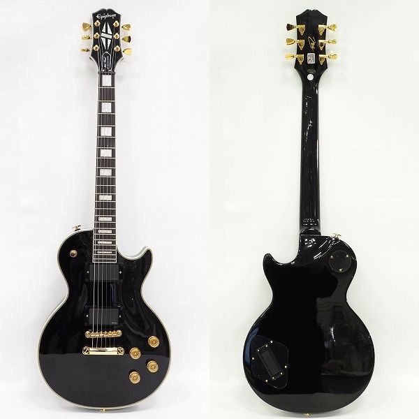 実際に弊社で買取させて頂いた★Epiphone/エピフォン Matt Heafy Les Paul Custom Origins Ebony/マット・ヒーフィー レスポール EMG搭載 ケース付の画像 1枚目