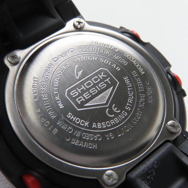 G-SHOCK腕時計 AWG-M520-1AJF 過去の名機に新たな機能を追加し復刻させたAWG-M520シリーズ