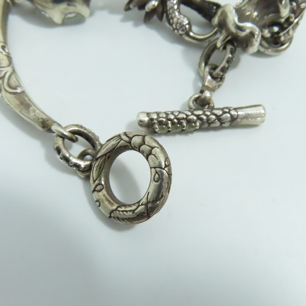 実際に弊社で買取させて頂いた【ギャラ付き】BloodyMary/ブラッディマリー ナイトレイブンブレスレット w/ホワイトトパーズの画像 4枚目