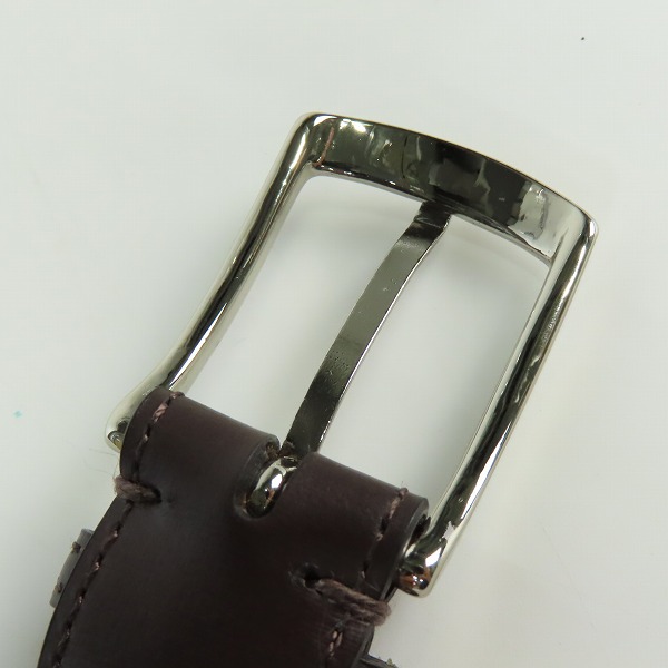 実際に弊社で買取させて頂いたUNITED ARROWS/ユナイテッドアローズ FRENCH CALF レザーベルト 36/90の画像 2枚目