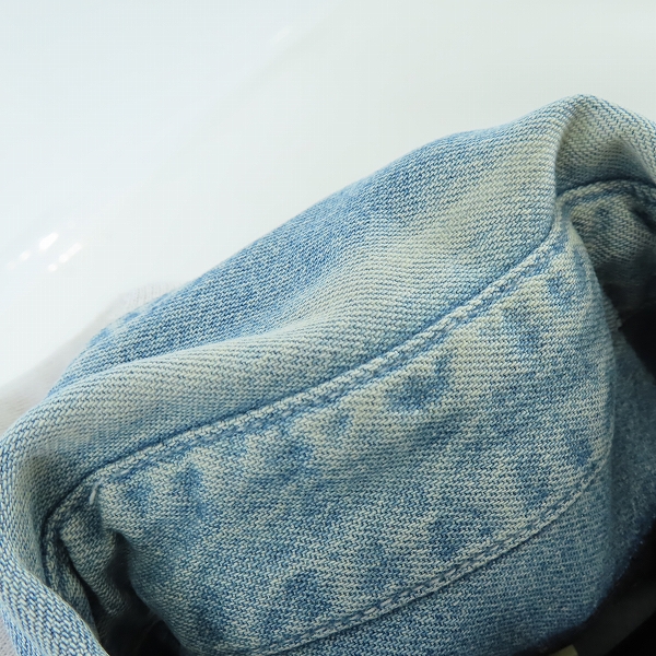 実際に弊社で買取させて頂いたHARLEY DAVIDSON/ハーレーダビッドソン デニムウエスタンシャツ 両面刺繍 XLの画像 5枚目