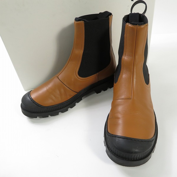 実際に弊社で買取させて頂いたLOEWE/ロエベ レザー サイドゴア チェルシーブーツ 39