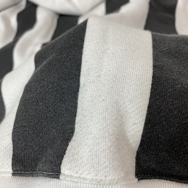 実際に弊社で買取させて頂いたDESCENDANT/ディセンダント クジラロゴ ストライプ ハーフボタン パーカー/3の画像 7枚目