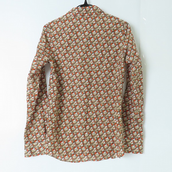 実際に弊社で買取させて頂いたBURBERRY/バーバリー ベアアーガイル柄 長袖シャツ/14Y 164cmの画像 1枚目