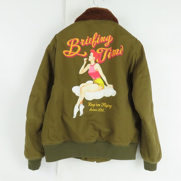 実際に弊社で買取させて頂いたAVIREX/アヴィレックス BRIEFING TIME/B-10 フライトジャケット 6112139/40