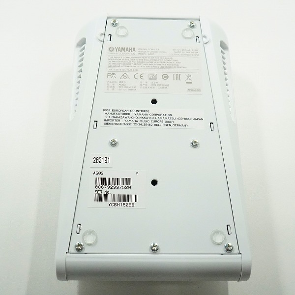 実際に弊社で買取させて頂いたYAMAHA/ヤマハ AG03 ミキシングコンソール ミキサー ウェブキャスティングミキサー 通電確認済みの画像 7枚目