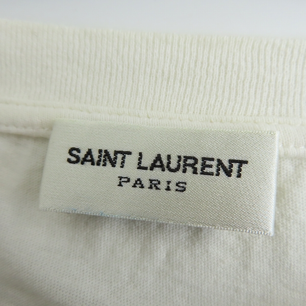 実際に弊社で買取させて頂いた【JPタグ】SAINT LAURENT PARIS/サンローランパリ Black Martini Cat 半袖Tシャツ 482458/XSの画像 2枚目