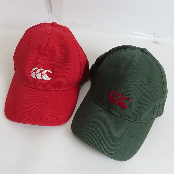 実際に弊社で買取させて頂いた【未使用含む】CANTERBURY/カンタベリー キャップ ロゴ刺繍 2点セット