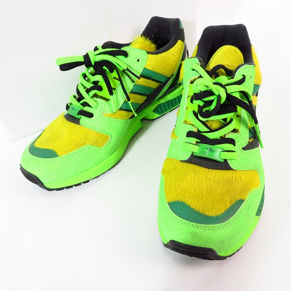 実際に弊社で買取させて頂いたatmos×adidas/アトモス×アディダス ZX 8000 “G-SNK 3” ハラコ切替 ローカット スニーカー FX8593/27.5