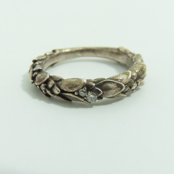 実際に弊社で買取させて頂いた【ギャラ付き】Bloody Mary/ブラッディマリー Snowdrop/スノー ドロップ リング w/4ダイヤモンド 17号の画像 1枚目