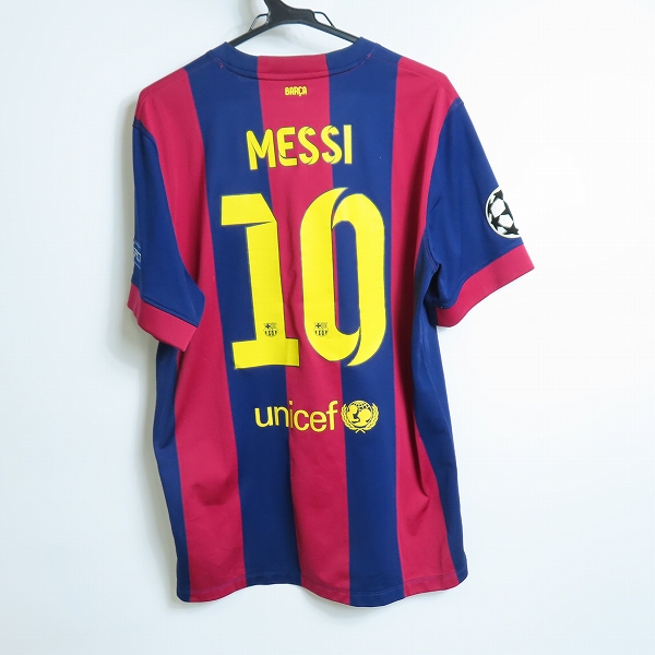 実際に弊社で買取させて頂いたNIKE/ナイキ FCバルセロナ 14/15シーズン レプリカユニフォーム #10 メッシ Lの画像 1枚目