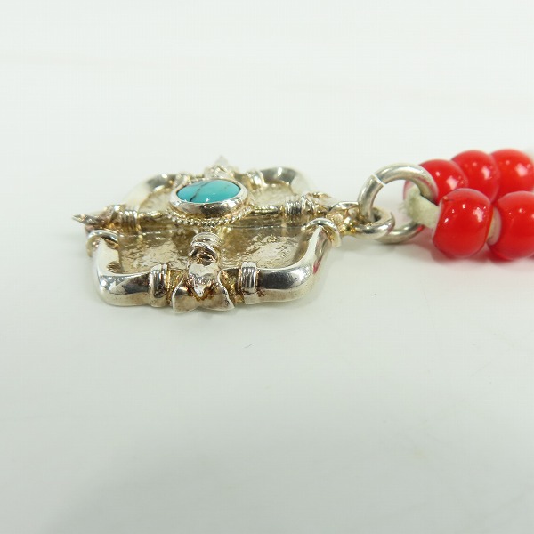 実際に弊社で買取させて頂いたFIRST ARROW's/ファーストアローズ ターコイズ付 カルテット アローシールド ネックレスの画像 2枚目