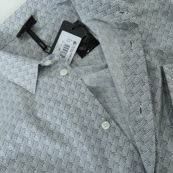 実際に弊社で買取させて頂いた【未使用】EMPORIO ARMANI/エンポリオアルマーニ 長袖シャツ 総柄 XL　の画像 6枚目