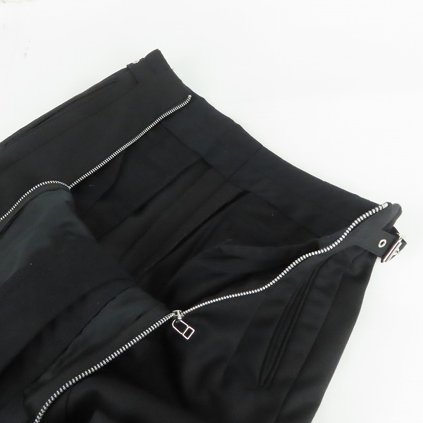 実際に弊社で買取させて頂いたJOHN LAWRENCE SULLIVAN/ジョンローレンスサリバン 22SS WOOL TARPERED ZIP TROUSERS 2A004-0122-11/46の画像 6枚目