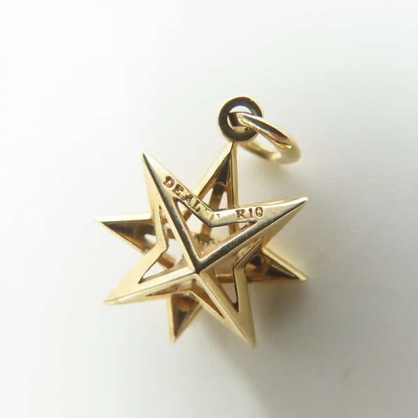 実際に弊社で買取させて頂いたDEAL DESIGN/ディールデザイン K10 スターモチーフチャームの画像 4枚目