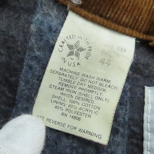 実際に弊社で買取させて頂いたCarhartt/カーハート ダック地 デトロイト ジャケット/44の画像 3枚目