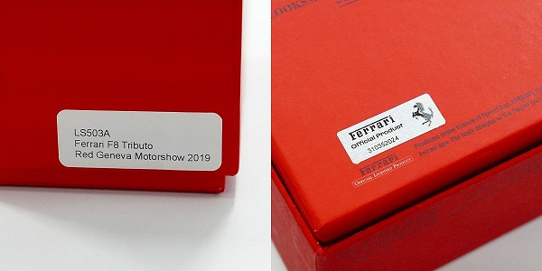 実際に弊社で買取させて頂いたLOOK SMART/ルックスマート LS503A フェラーリ F8 トリビュート レッド ジュネーヴ・モーターショー 2019 1/43 ミニカーの画像 9枚目
