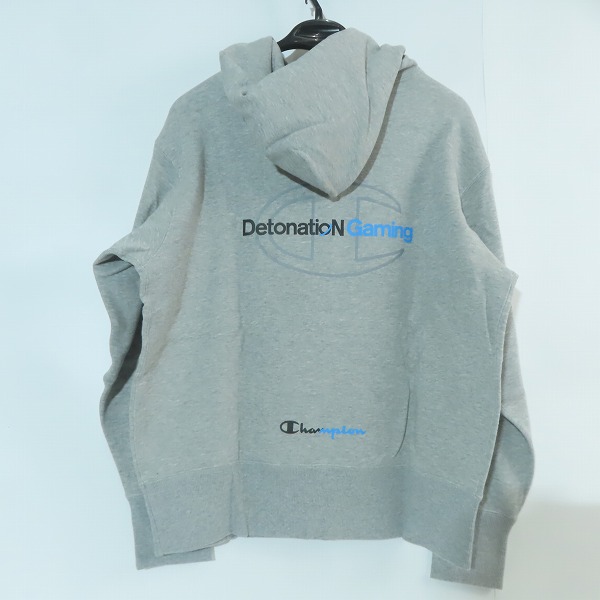 実際に弊社で買取させて頂いた(6)【未使用】DNG DetonatioN Gaming × Champion/チャンピオン フーデッドスウェットパーカー C8-TE101/Lの画像 1枚目