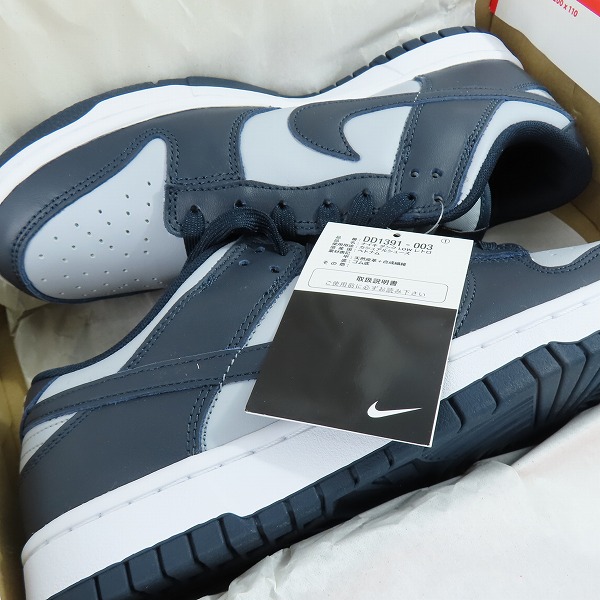 実際に弊社で買取させて頂いた【未使用】NIKE/ナイキ DUNK LOW RETRO GEORGETOWN/CHAMPIONSHIP GREY ダンク DD1391-003/27の画像 6枚目