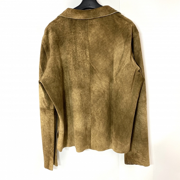 実際に弊社で買取させて頂いたcostume NATIONAL/コスチュームナショナル スウェード ジャケット/46の画像 1枚目