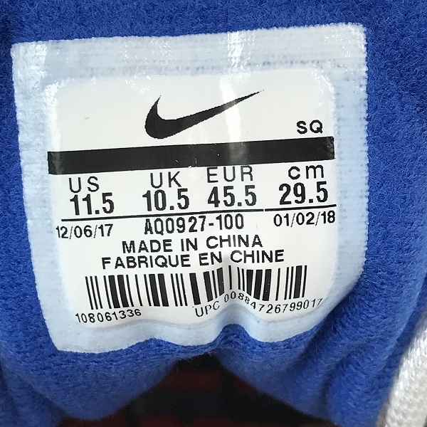 実際に弊社で買取させて頂いたNIKE×atmos/ナイキ×アトモス AIR MAX 1 PRNT/エアマックス1 プリント シューズ/スニーカー AQ0927-100/29.5の画像 5枚目