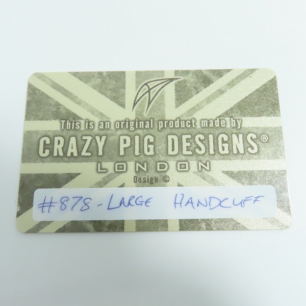 実際に弊社で買取させて頂いた【ギャラ付き】CRAZY PIG/クレイジーピッグ ラージハンドカフリンクブレスレットの画像 7枚目
