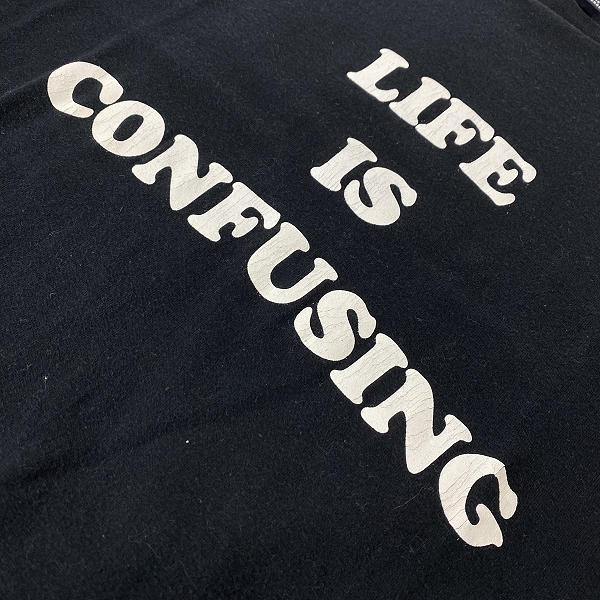実際に弊社で買取させて頂いたNUMBER (N)INE/ナンバーナイン 03AW カート期  LIFE IS CONFUSIN Tシャツ ブラック 3の画像 4枚目
