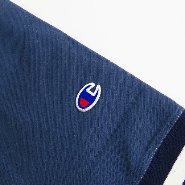 実際に弊社で買取させて頂いた 【未使用】Champion/チャンピオン ゴルフ モックネック プリント シャツ C3-SG408 Lの画像 5枚目