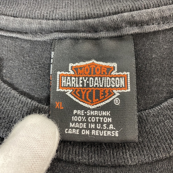 実際に弊社で買取させて頂いたHARLEY DAVIDSON/ハーレーダビッドソン プリントTシャツ グリズリー XLの画像 2枚目