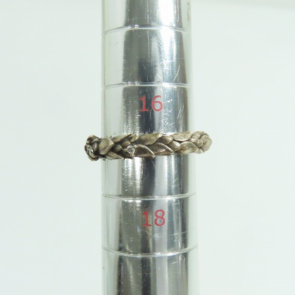 実際に弊社で買取させて頂いた【ギャラ付き】Bloody Mary/ブラッディマリー Snowdrop/スノー ドロップ リング w/4ダイヤモンド 17号の画像 7枚目