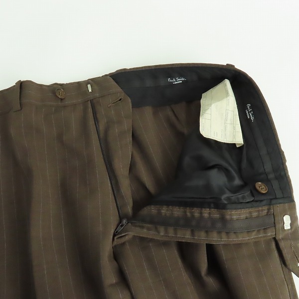実際に弊社で買取させて頂いたPaul Smith london/ポールスミス ロンドン ストライプ ジャケット/スラックス スーツ セットアップ/38の画像 2枚目